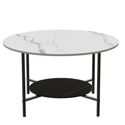 Interior Ave - Duke Round Two Tier Stone Coffee Table - Cosy Abode