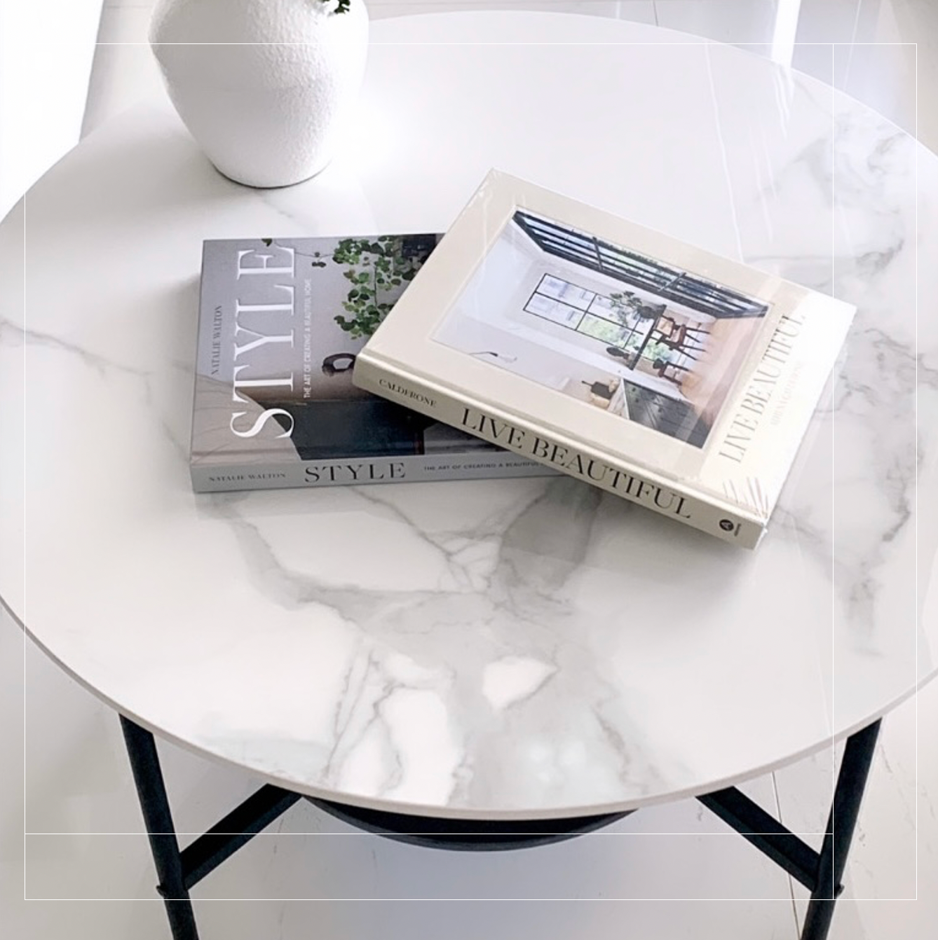 Interior Ave - Duke Round Two Tier Stone Coffee Table - Cosy Abode