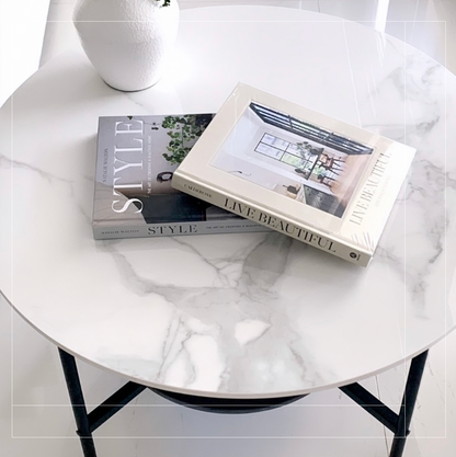 Interior Ave - Duke Round Two Tier Stone Coffee Table - Cosy Abode