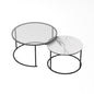 Interior Ave - Elle Luxe - Marble & Black Nested Coffee Table Set - Cosy Abode