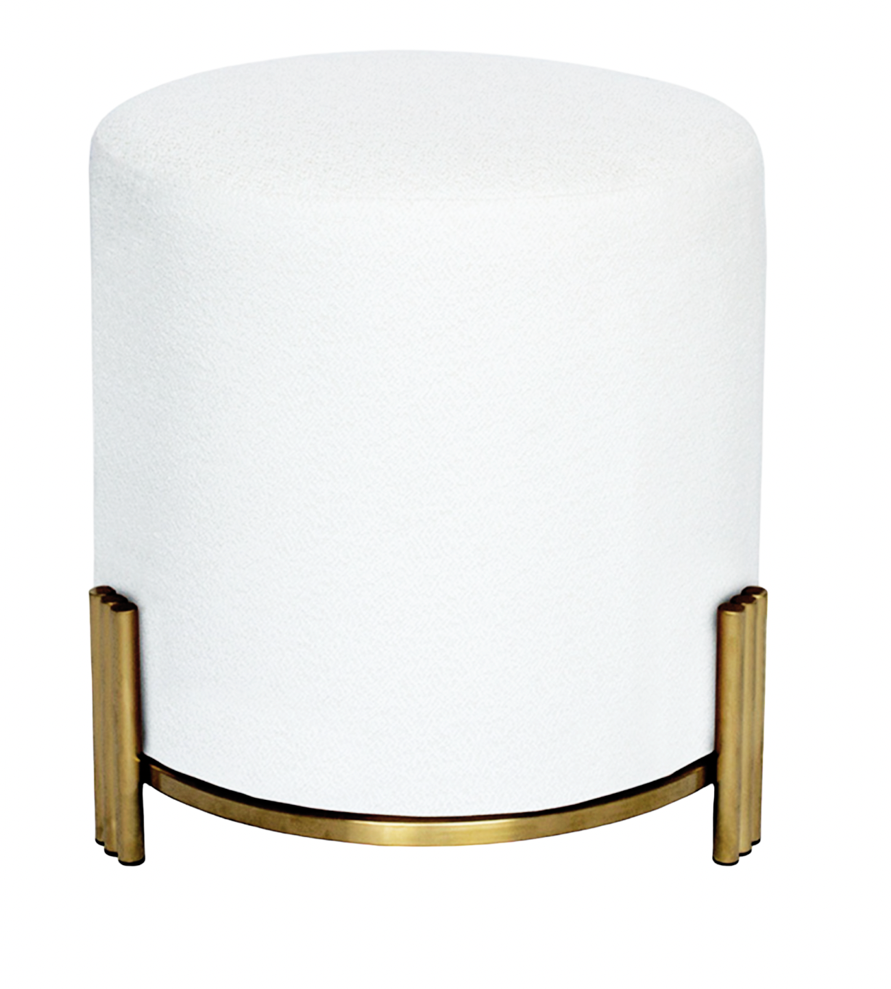 Interior Ave - Apollo Velvet Ottoman - White - Cosy Abode