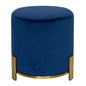 Interior Ave - Apollo Velvet Ottoman - Blue - Cosy Abode