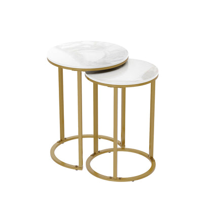 Interior Ave - Deva Gold Nested Side Table Set - Cosy Abode