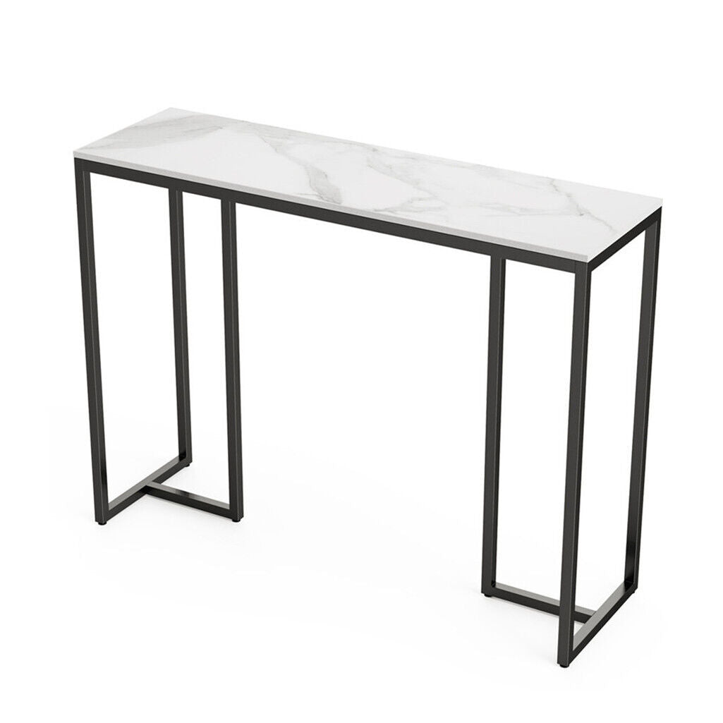 Interior Ave - Stone Marble Console - Marble & Black - Cosy Abode