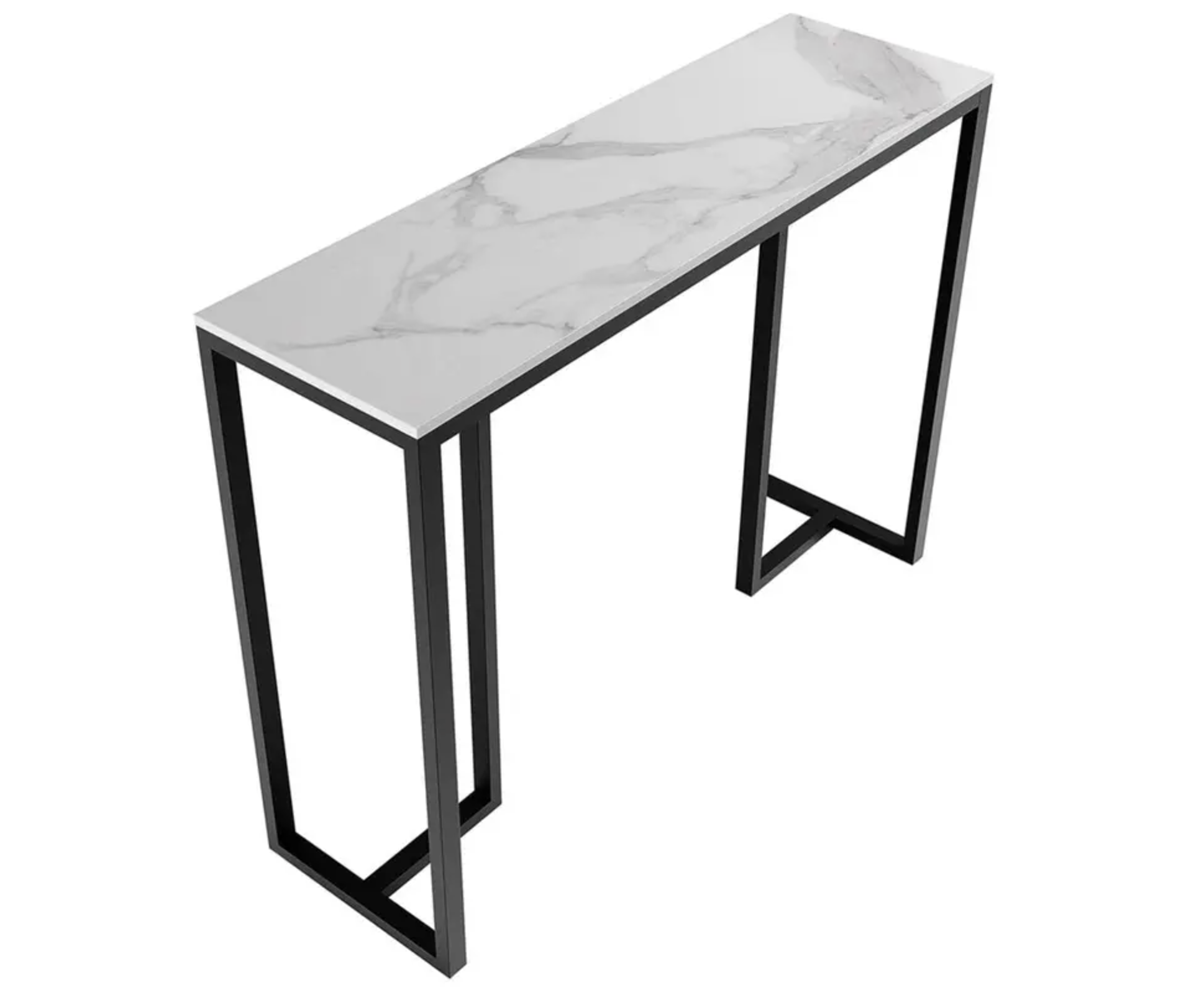 Interior Ave - Stone Marble Console - Marble & Black - Cosy Abode