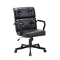 Beverly Home Office Chair In Black PU - Cosy Abode