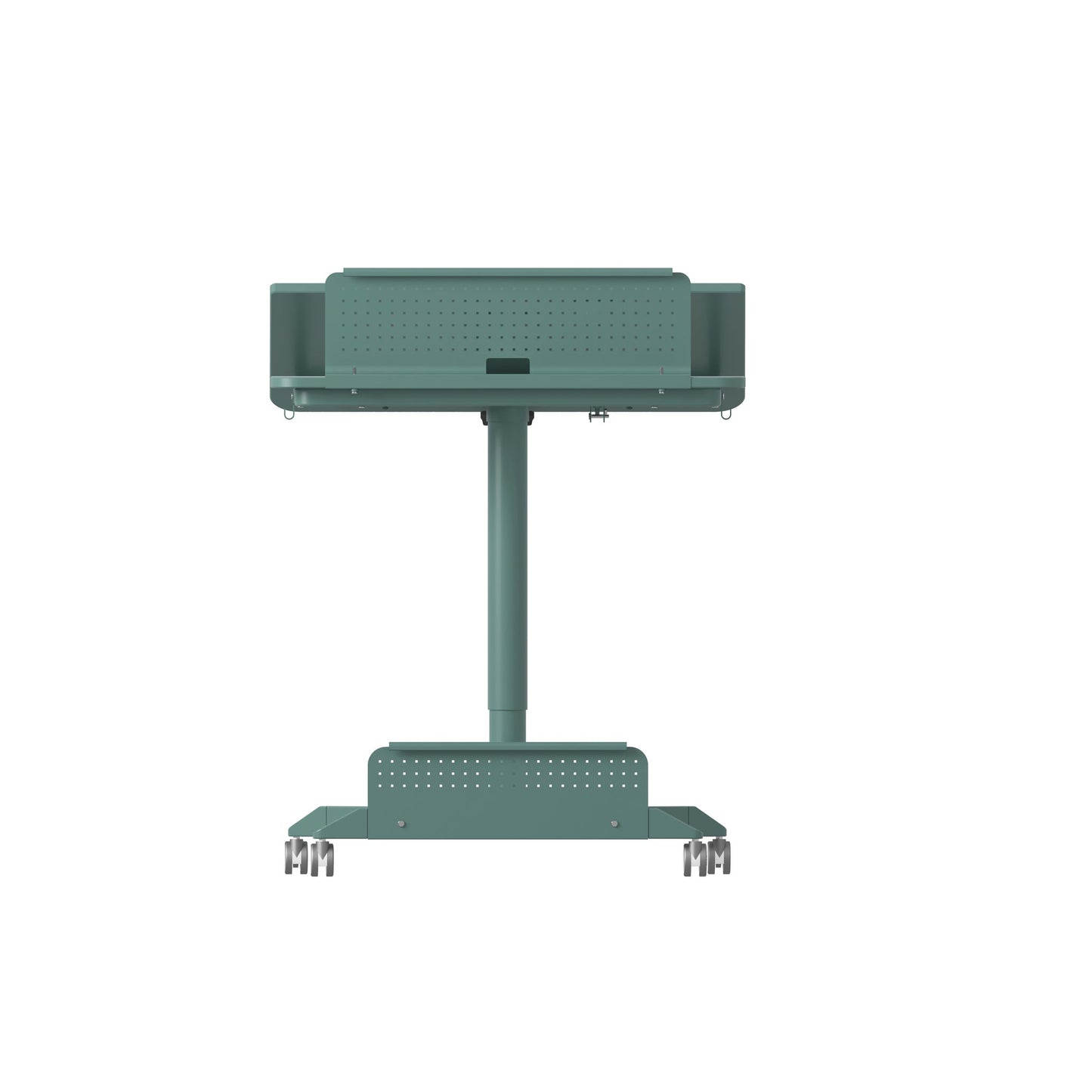 Mobile Home Office Sit and Stand Desk With Tilting Desktop - Cosy Abode