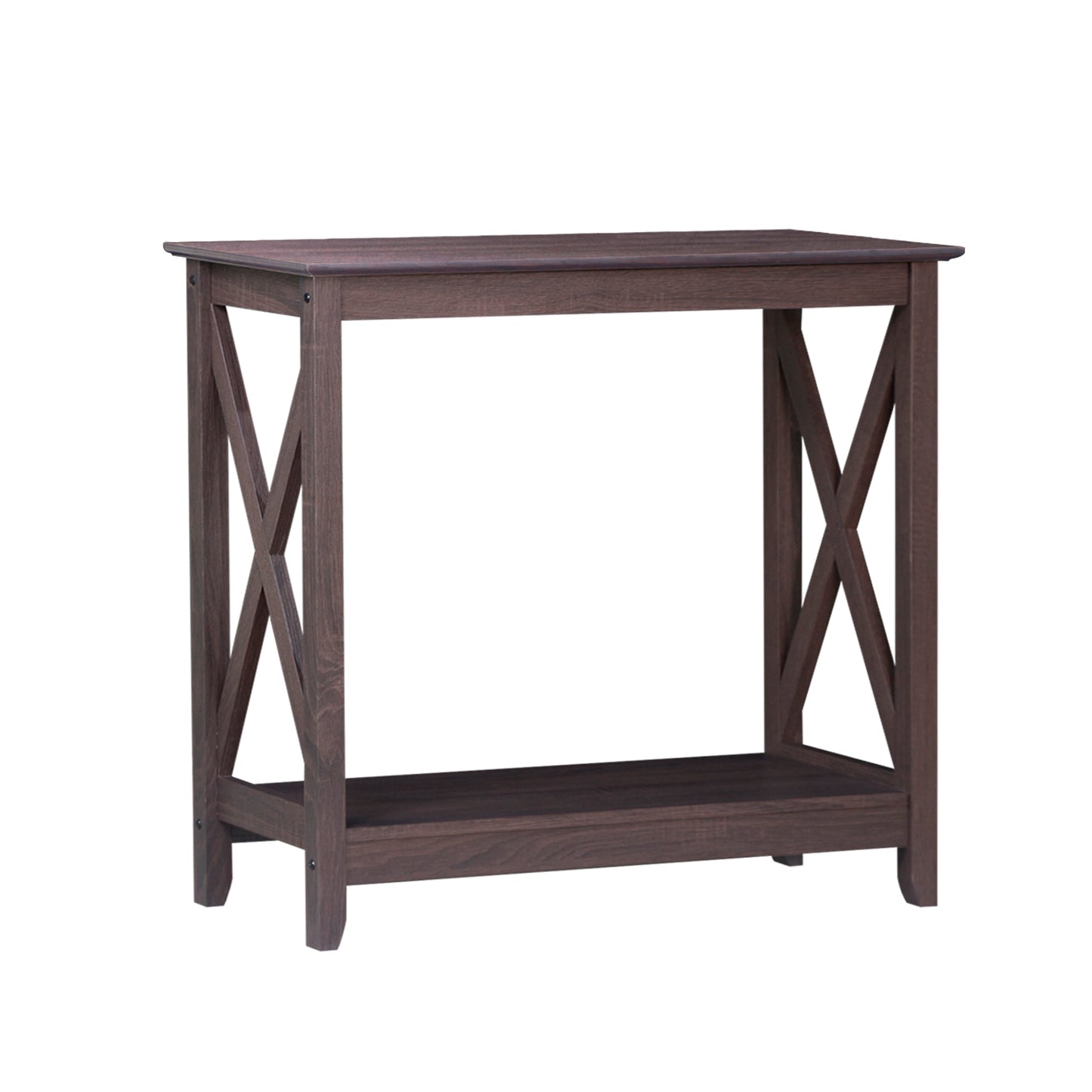 Coastal Console Table in Walnut - Cosy Abode