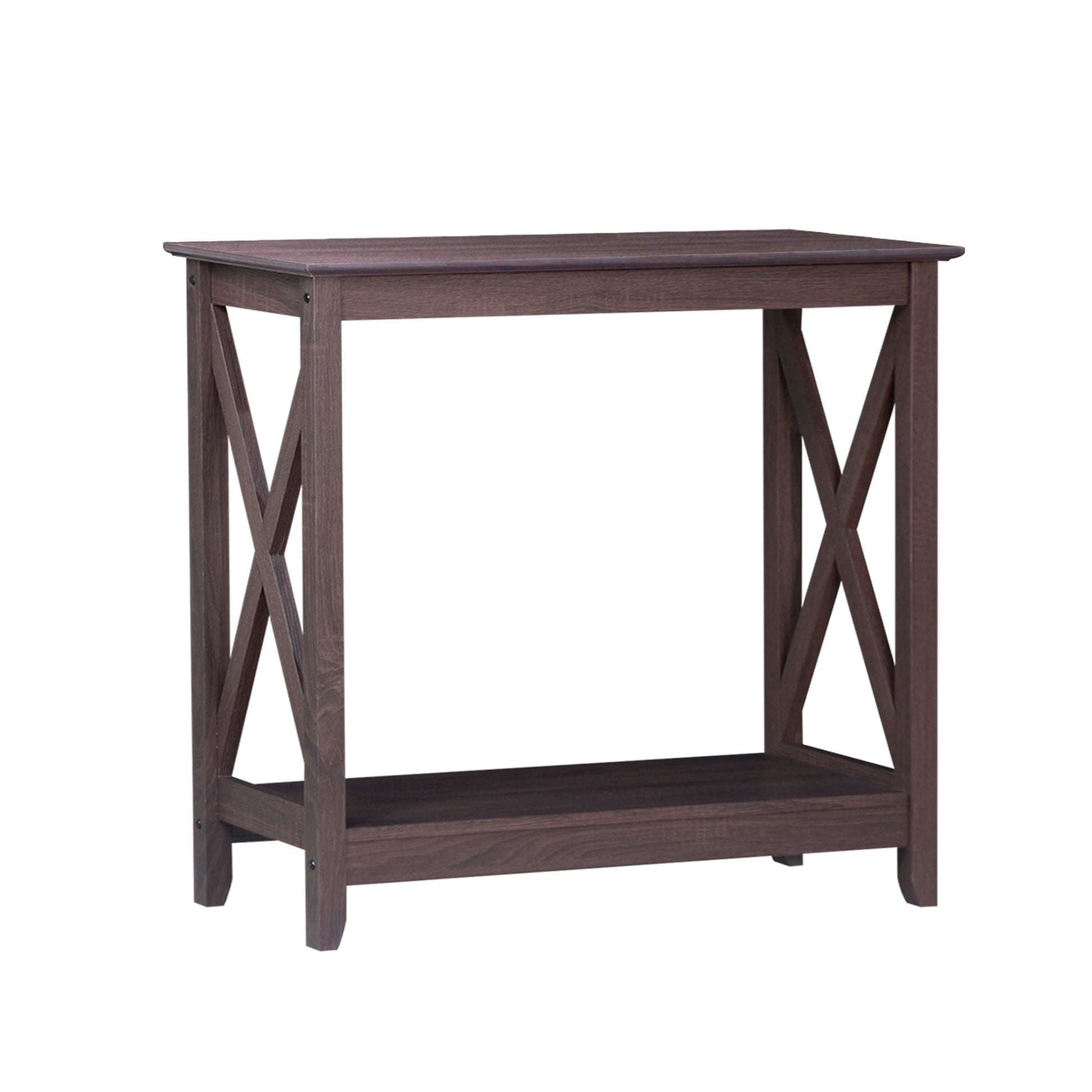 Coastal Console Table in Walnut - Cosy Abode