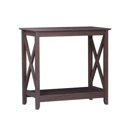Coastal Console Table in Walnut - Cosy Abode