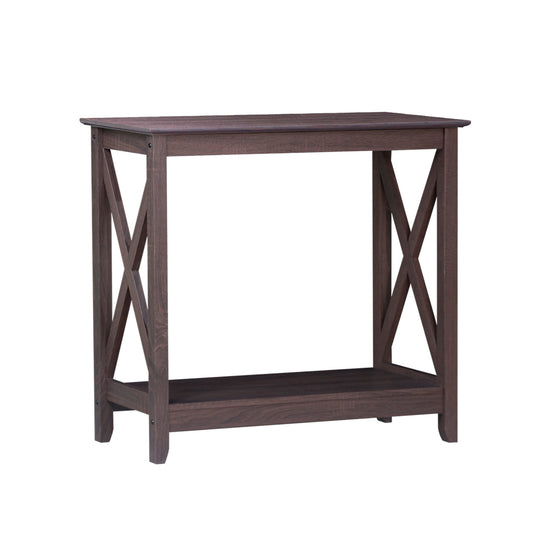 Coastal Console Table in Walnut - Cosy Abode