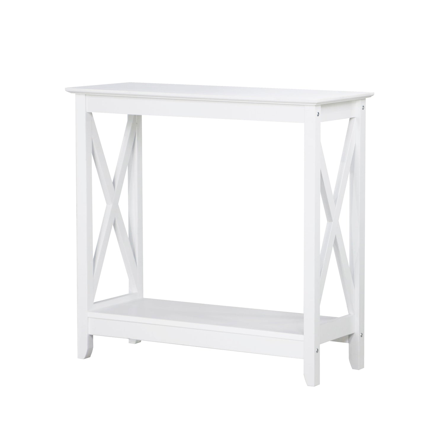 Coastal Console Table in White - Cosy Abode