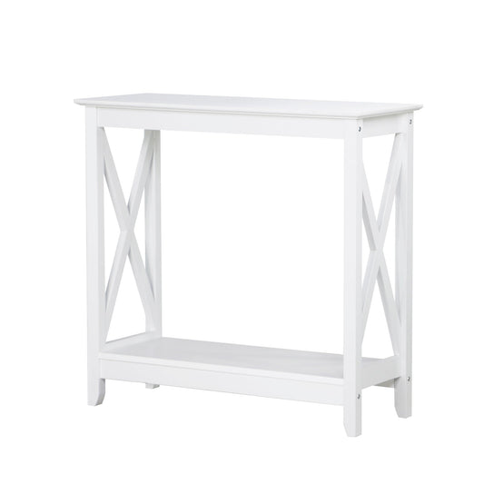 Coastal Console Table in White - Cosy Abode