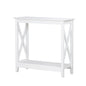 Coastal Console Table in White - Cosy Abode
