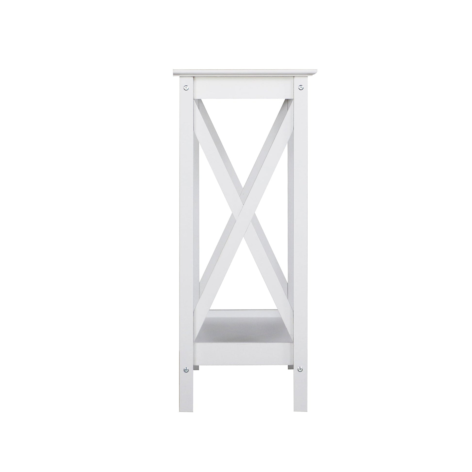 Coastal Console Table in White - Cosy Abode