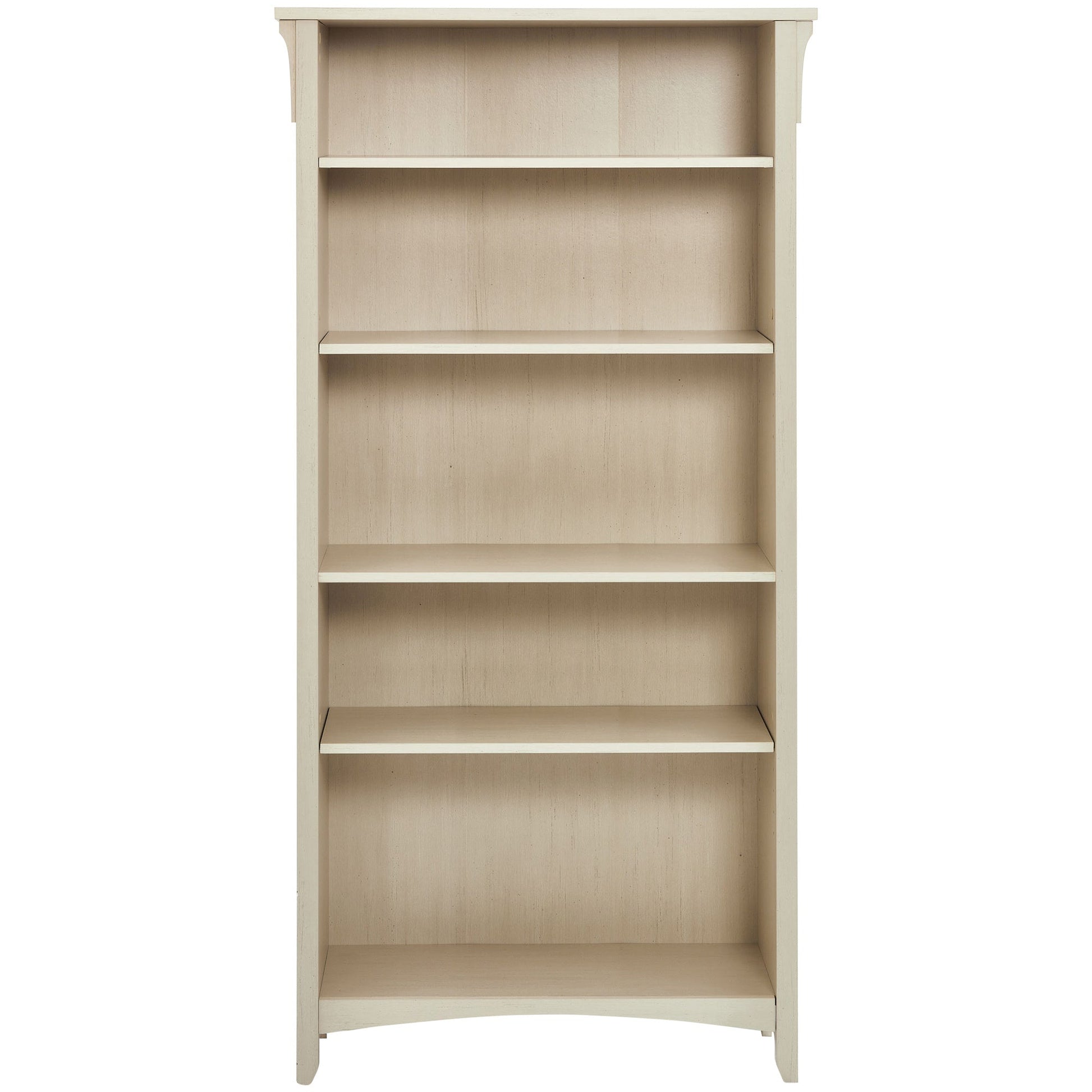 Salinas 5 Shelf Bookcase White - Cosy Abode