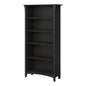 Salinas 5 Shelf Bookcase Black - Cosy Abode