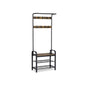 VASAGLE Industrial Coat Rack with Bench for Entryway - Cosy Abode