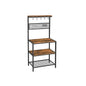 VASAGLE 3 Tier Kitchen Storage Shelves with 10 S-Hooks - Cosy Abode