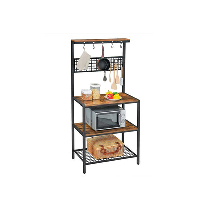 VASAGLE 3 Tier Kitchen Storage Shelves with 10 S-Hooks - Cosy Abode