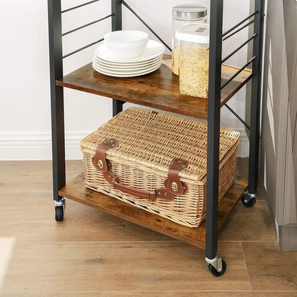 VASAGLE Kitchen Baker's Rack on Wheels - Cosy Abode