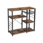 VASAGLE Kitchen Storage Shelves with Wire Basket and 6 S-Hooks - Cosy Abode