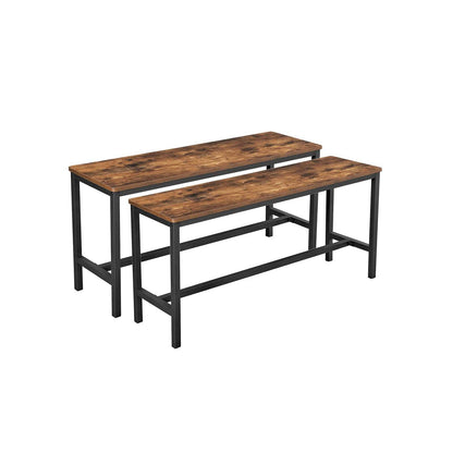 VASAGLE Set of 2 Dining Benches - Cosy Abode