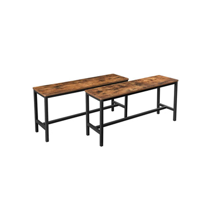 VASAGLE Set of 2 Dining Benches - Cosy Abode