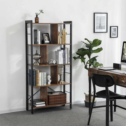 VASAGLE 4 Tier Bookshelf with Compartments - Cosy Abode