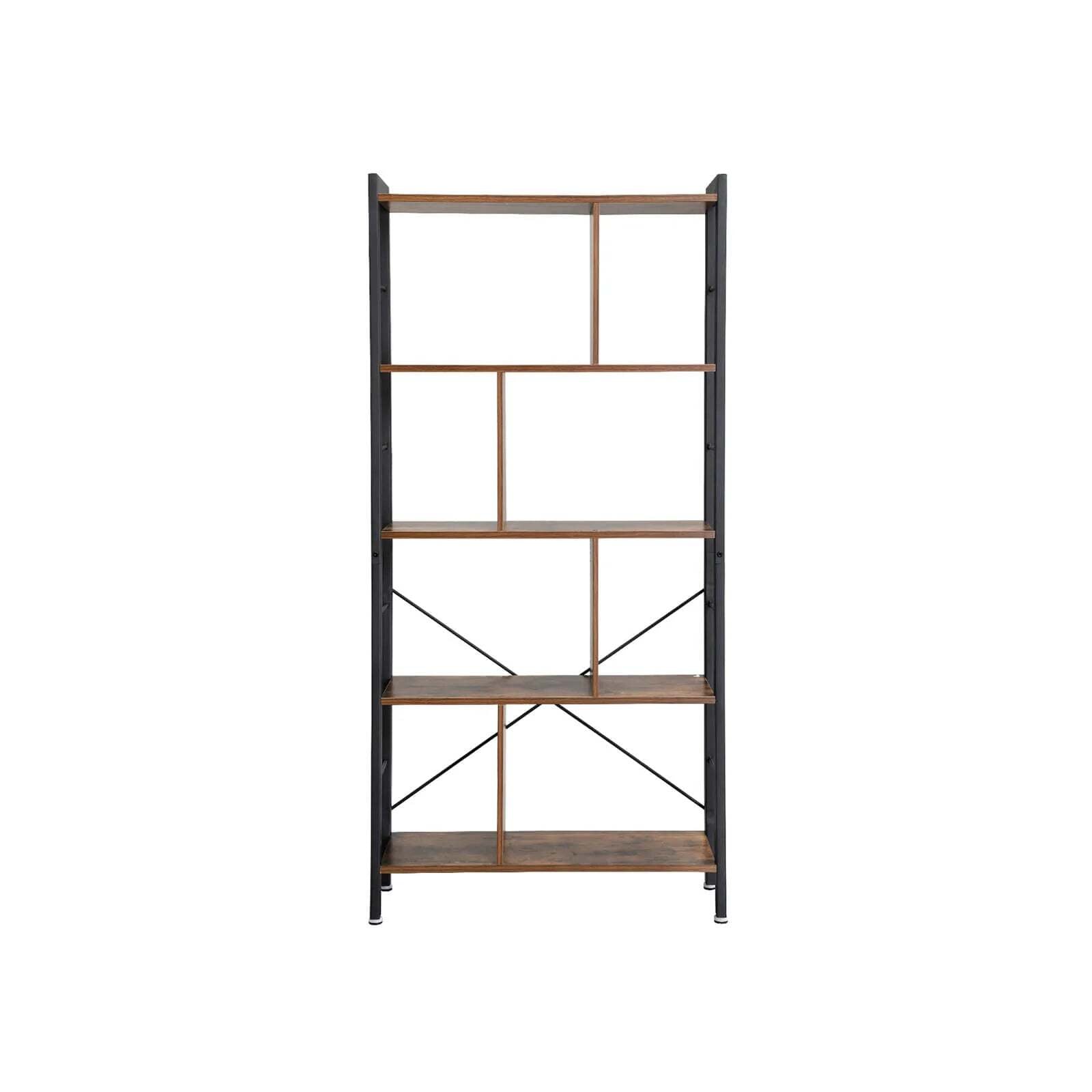 VASAGLE 4 Tier Bookshelf with Compartments - Cosy Abode