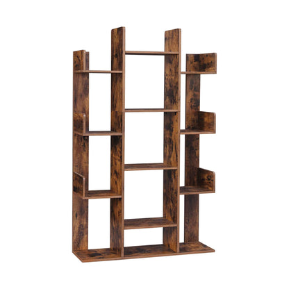 VASAGLE Bookshelf Tree-Shaped Bookcase with 13 Storage Shelves - Cosy Abode