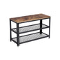 VASAGLE 3 Tier Shoe Storage Bench 73 cm Length - Cosy Abode