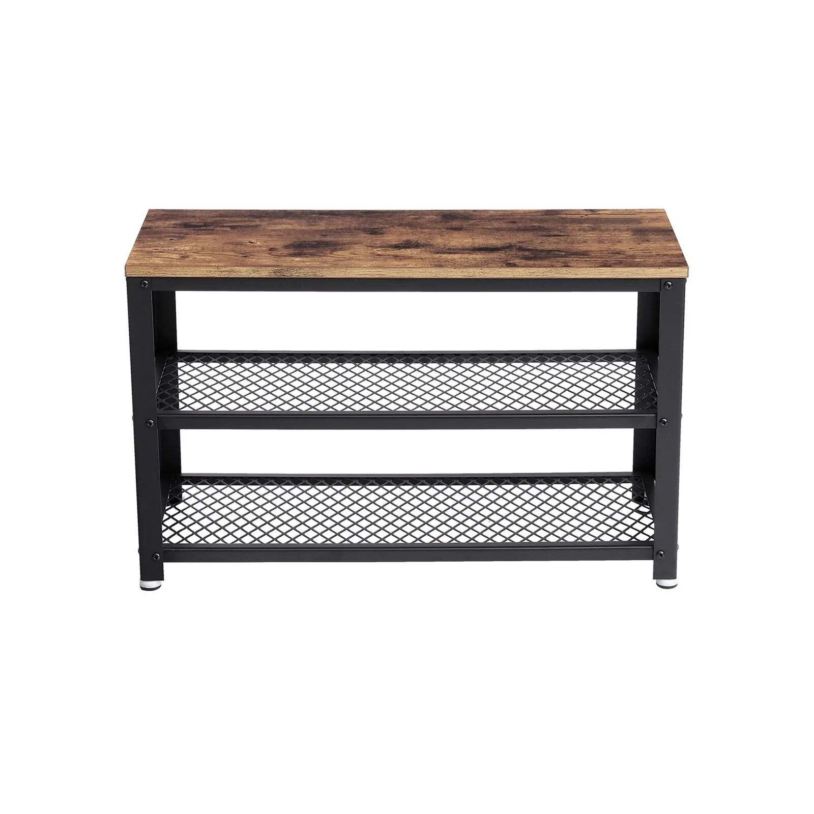 VASAGLE 3 Tier Shoe Storage Bench 73 cm Length - Cosy Abode
