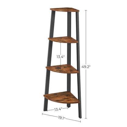 VASAGLE 4 Tier Corner Shelf - Cosy Abode