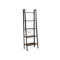 VASAGLE 5 Tiers A-shaped Ladder Storage Shelf Rustic Brown - Cosy Abode