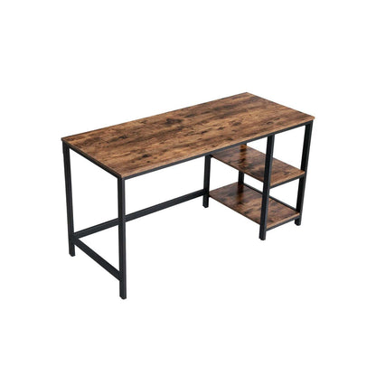 VASAGLE Side Shelf Computer Desk - Cosy Abode