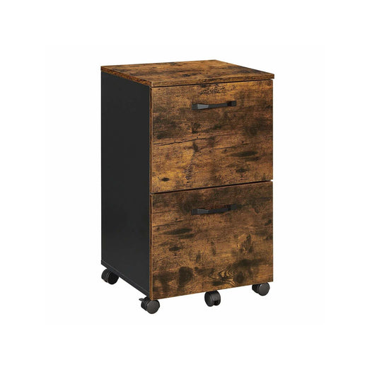 VASAGLE 2 Drawer File Cabinet with Wheels - Cosy Abode