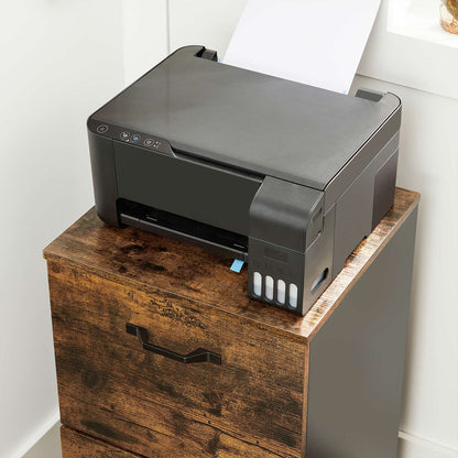 VASAGLE 2 Drawer File Cabinet with Wheels - Cosy Abode
