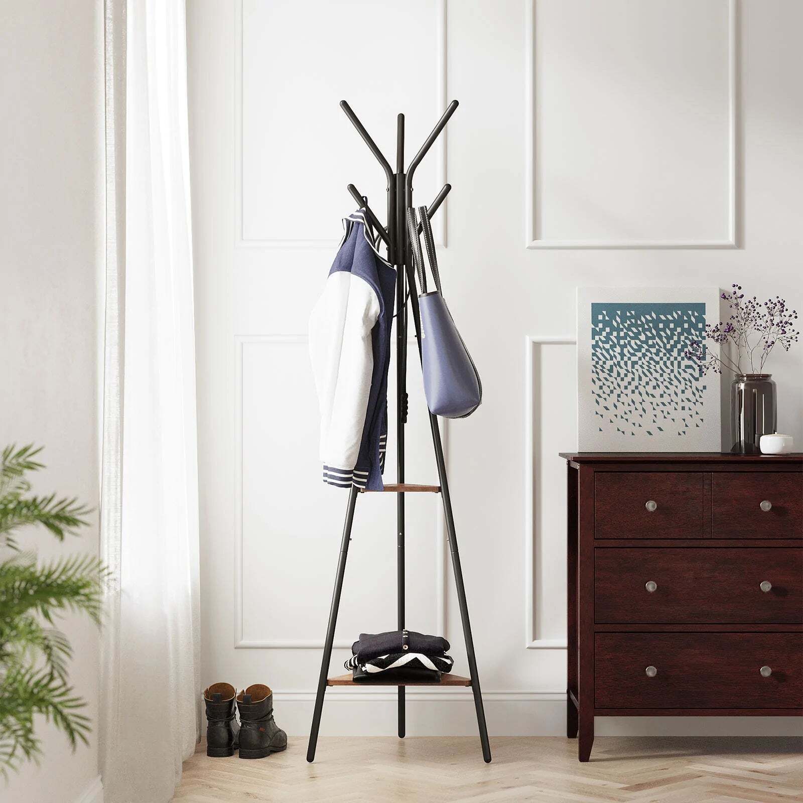 VASAGLE Coat Rack Freestanding 179 cm - Cosy Abode