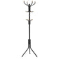 SONGMICS Metal Coat Rack 182 cm Tall Hall Tree Black - Cosy Abode