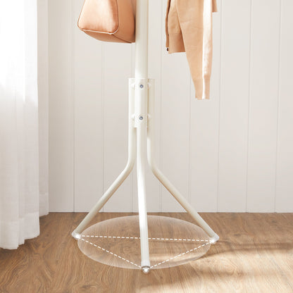 SONGMICS Metal Coat Rack Creamy White - Cosy Abode