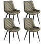 Tyler Fabric Chair (Set of 4) - Olive Green - Cosy Abode