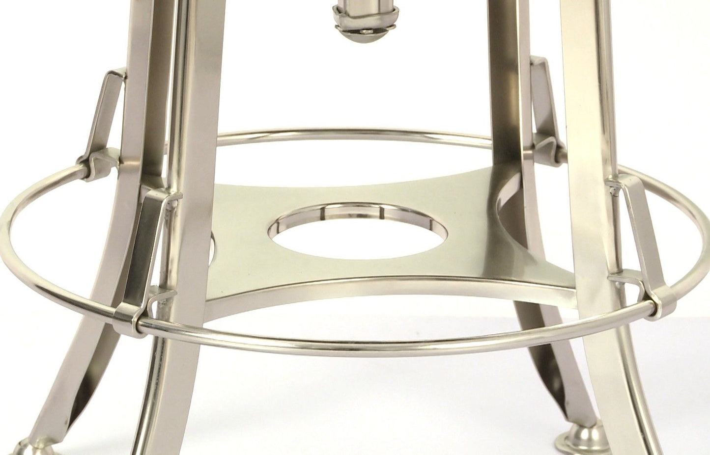 Industrial Wooden Height Adjustable Swivel Bar Stool - Nickel Black - Cosy Abode
