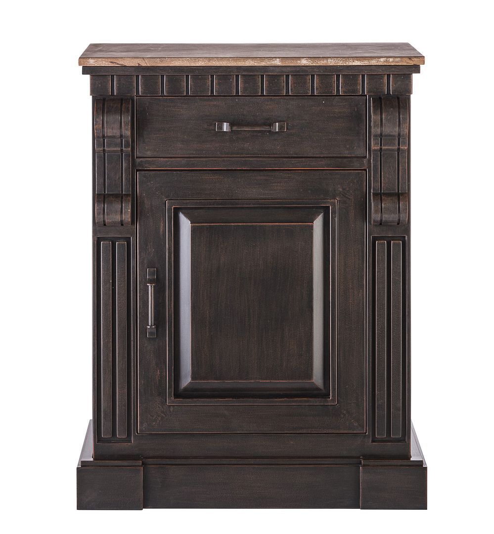 Iron Sideboard Buffet Cabinet with Drawer Storage and Wood Top - Cosy Abode