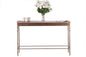 Wooden Iron Narrow Hallway Console Table with Finial Legs - Cosy Abode