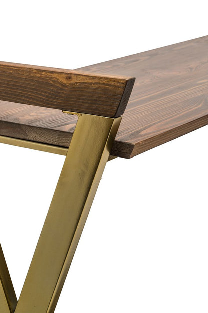 Wooden Entryway Hallway Console Table with Shelves - Cosy Abode