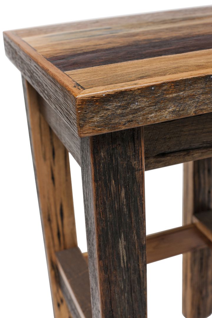 Australian Made Solid Hardwood Timber Bar Stool in Blonde Matt Finish - Cosy Abode