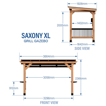 Backyard Discovery Saxony Grill/BBQ XL Gazebo - Cosy Abode