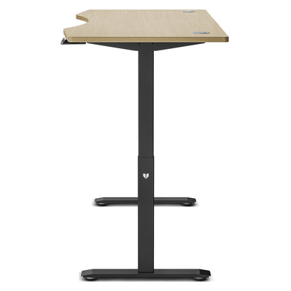 Lifespan Fitness V-FOLD Treadmill with ErgoDesk Automatic Standing Desk 1500mm in Oak/Black - Cosy Abode