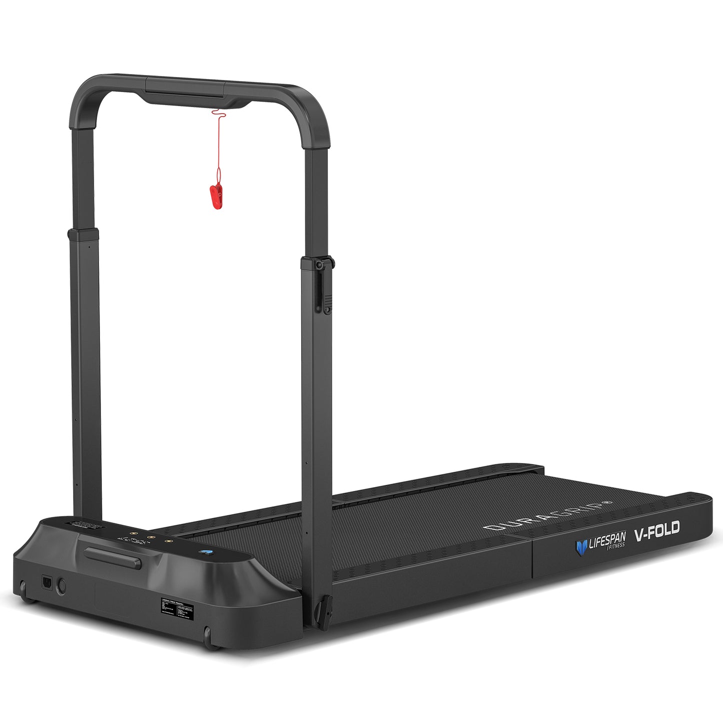 Lifespan Fitness V-FOLD Treadmill with ErgoDesk Automatic Standing Desk 1800mm in Oak/Black - Cosy Abode